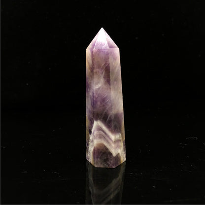 Natural Crystal Hexagonal Prism Single Tip Crystal Column Standard Multi-Material Semi-Precious Stone Crystal Column Decoration Wholesale