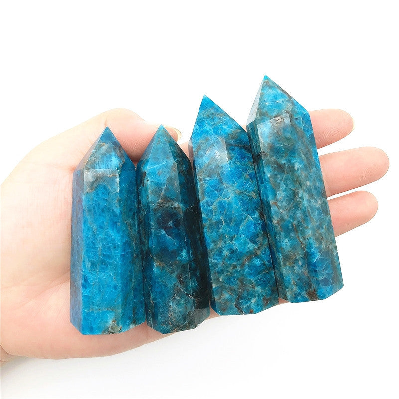 Natural Crystal Hexagonal Prism Single Tip Crystal Column Standard Multi-Material Semi-Precious Stone Crystal Column Decoration Wholesale