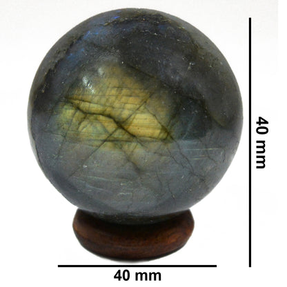 Natural Crystal Labradorite Stone Ball/Sphere 40mm Approx. For Reiki Healing Balls Spheres Buy From Reiki Crystal Products