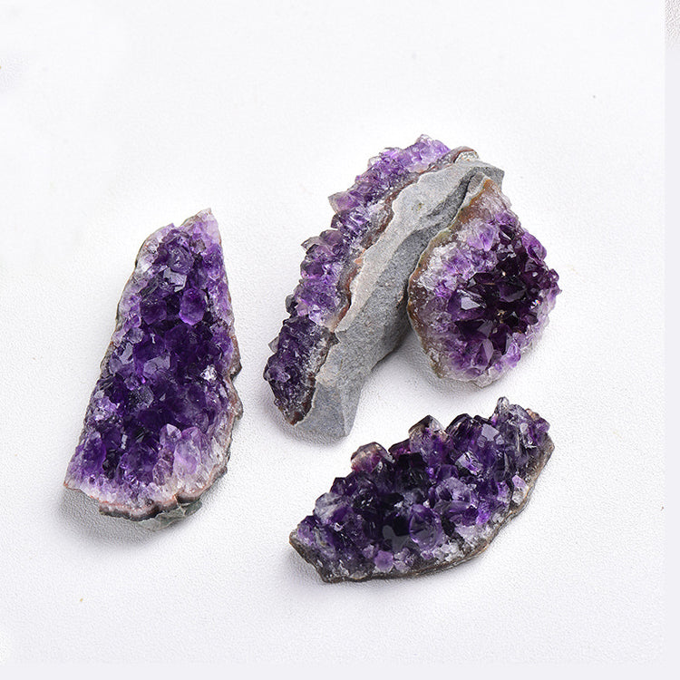 Raw crystals rough Uruguay heart shaped Amethyst geode cluster crystals healing stones natural crystal clusters