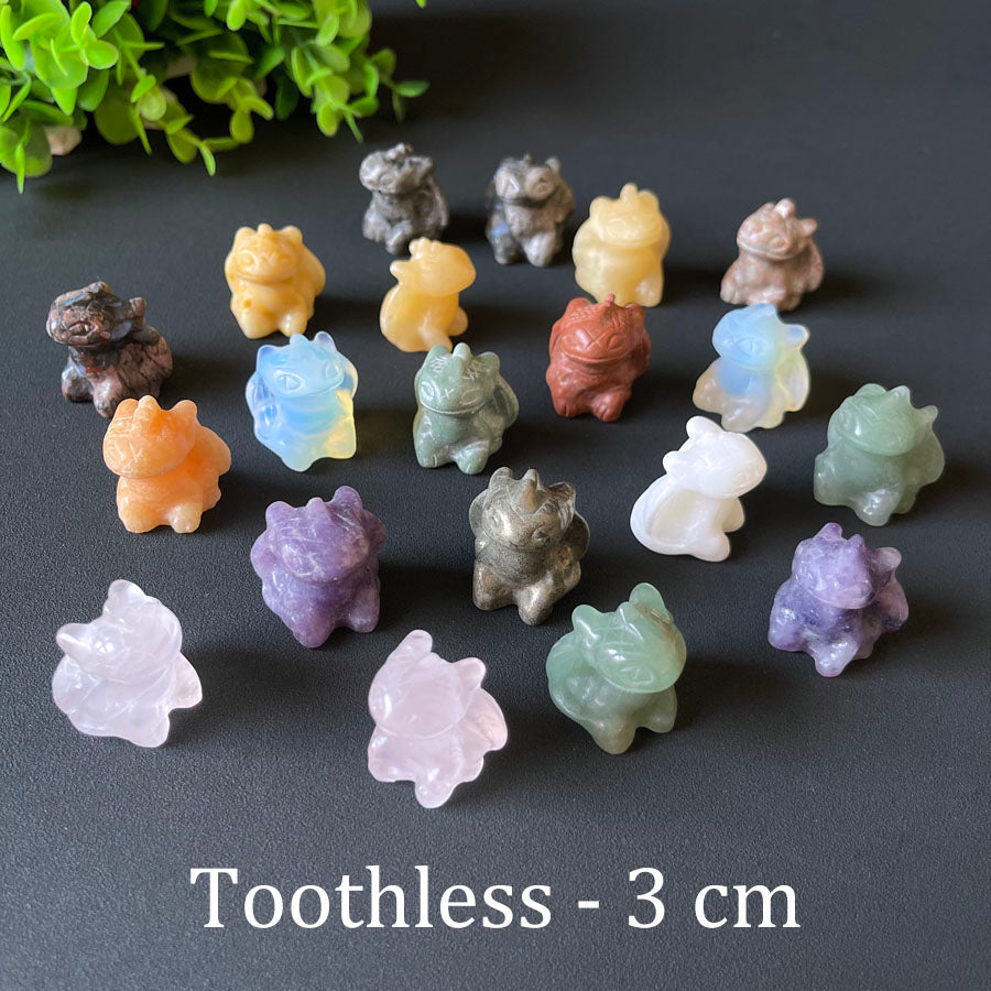 Wholesale Various Jasper Carved Crystal Stone Whale Dog Cat Bear Bunny Frog Mini Crystal Animal Carving