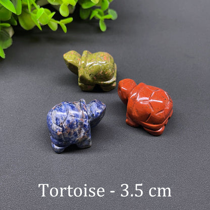 Wholesale Various Jasper Carved Crystal Stone Whale Dog Cat Bear Bunny Frog Mini Crystal Animal Carving