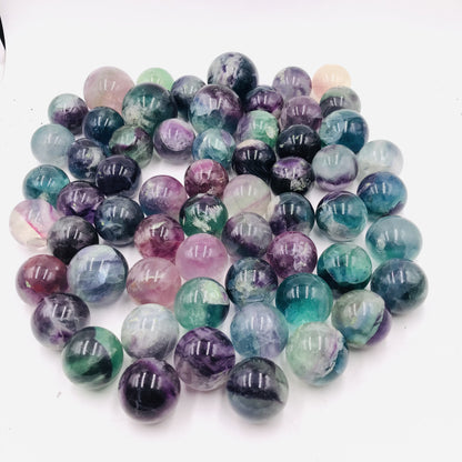 Wholesale High quality natural rainbow fluorite quartz crystal ball healing crystal sphere for decoration