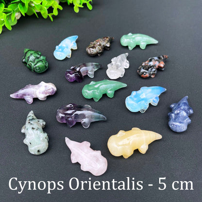 Wholesale Various Jasper Carved Crystal Stone Whale Dog Cat Bear Bunny Frog Mini Crystal Animal Carving