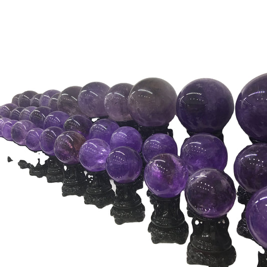 Natural Amethyst spheres crystal balls for fengshui decoration