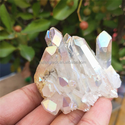 Natural Clear Quartz Cluster Nunatak Decoration White Crystal Cluster Dryse Geode Reiki Healing Column Point Radiation Resistant