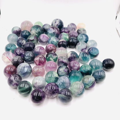 Wholesale High quality natural rainbow fluorite quartz crystal ball healing crystal sphere for decoration