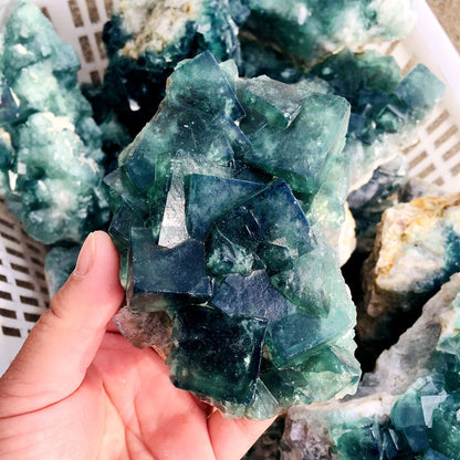 wholesale natural rough quartz stone mineral specimen healing  raw crystal green Fluorite cluster