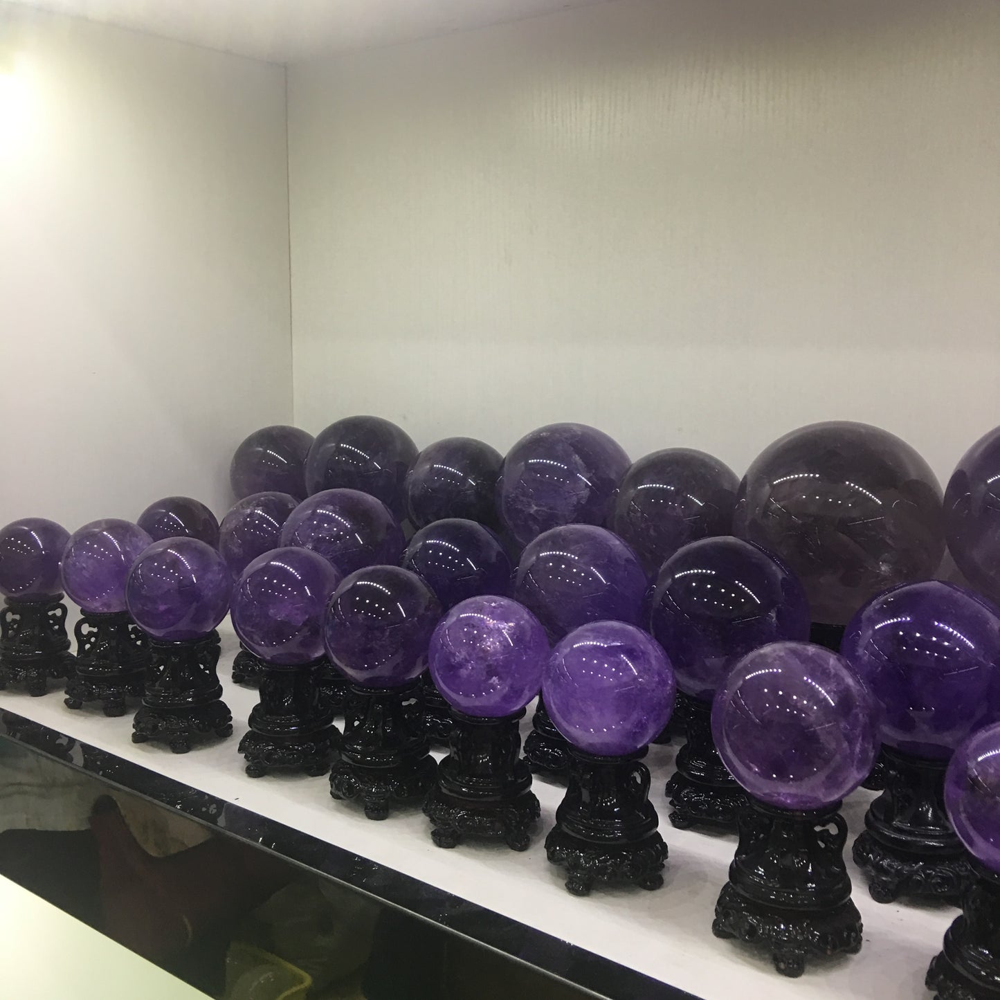 Natural Amethyst spheres crystal balls for fengshui decoration