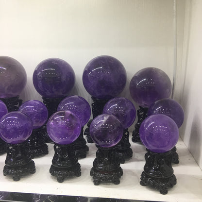 Natural Amethyst spheres crystal balls for fengshui decoration