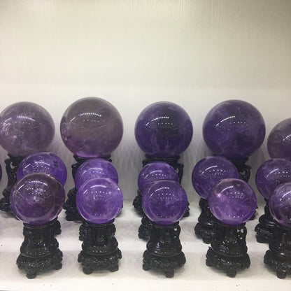 Natural Amethyst spheres crystal balls for fengshui decoration