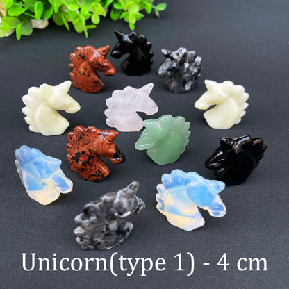 Wholesale Various Jasper Carved Crystal Stone Whale Dog Cat Bear Bunny Frog Mini Crystal Animal Carving