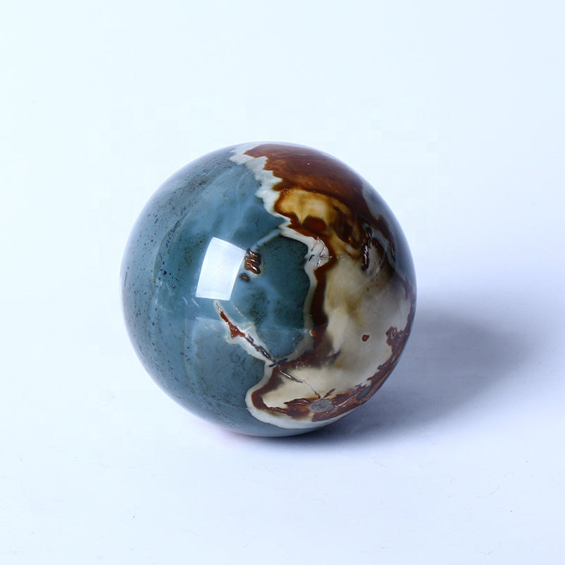 Wholesale High Quality Natural Healing Stones Polychrome Jasper Ocean stone Sphere Crystal Quartz Ball For Decoration