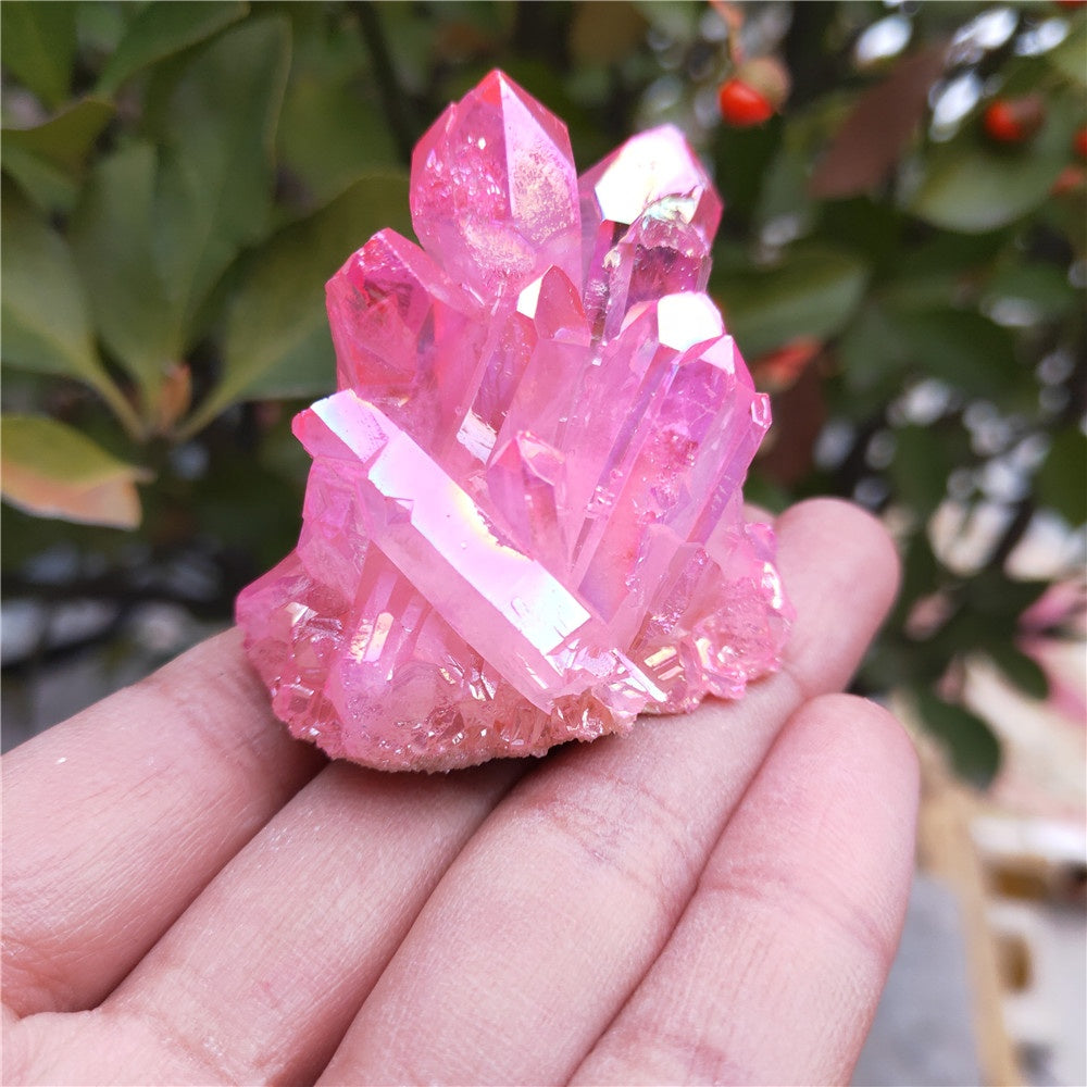 Natural Clear Quartz Cluster Nunatak Decoration White Crystal Cluster Dryse Geode Reiki Healing Column Point Radiation Resistant