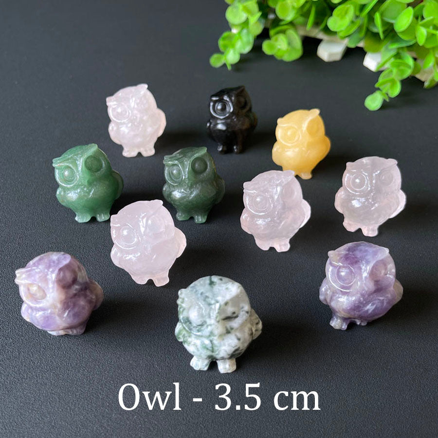 Wholesale Various Jasper Carved Crystal Stone Whale Dog Cat Bear Bunny Frog Mini Crystal Animal Carving