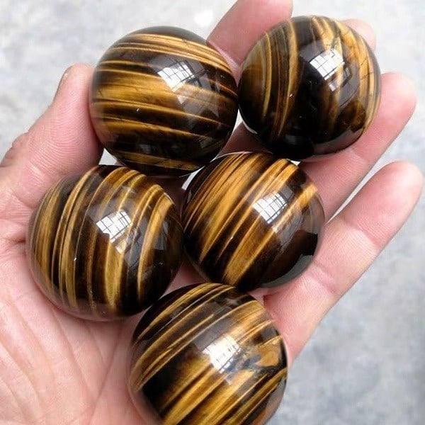 Wholesale Natural Yellow Tiger Eye Sphere Healing Quartz Crystal Ball for Home Decoration