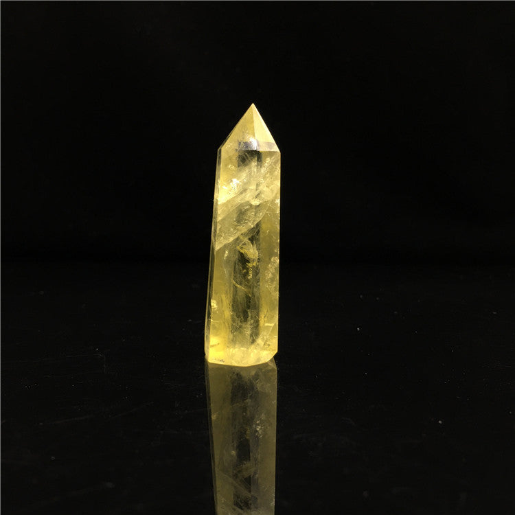 Natural Crystal Hexagonal Prism Single Tip Crystal Column Standard Multi-Material Semi-Precious Stone Crystal Column Decoration Wholesale