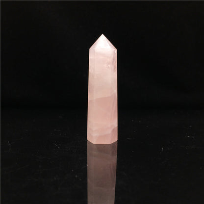 Natural Crystal Hexagonal Prism Single Tip Crystal Column Standard Multi-Material Semi-Precious Stone Crystal Column Decoration Wholesale